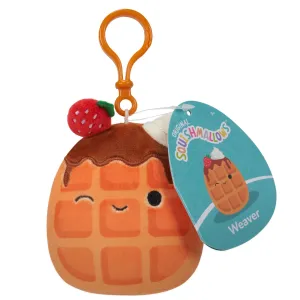 Squishmallows 3.5 Inch Plush Clip-On Weaver The Waffle