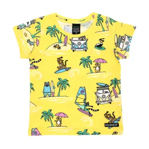 Surf Short Sleeve Shirt - Lemon