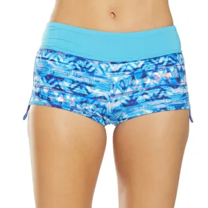 TYR - Women’s Della Boyshort-Sundrata - Turquoise