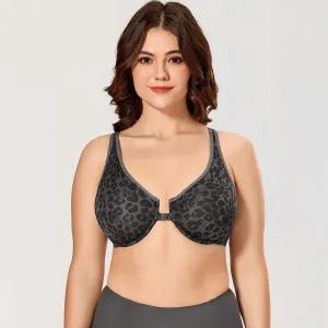 Unlined Seamless Racerback Underwire Black Full Coverage Bra