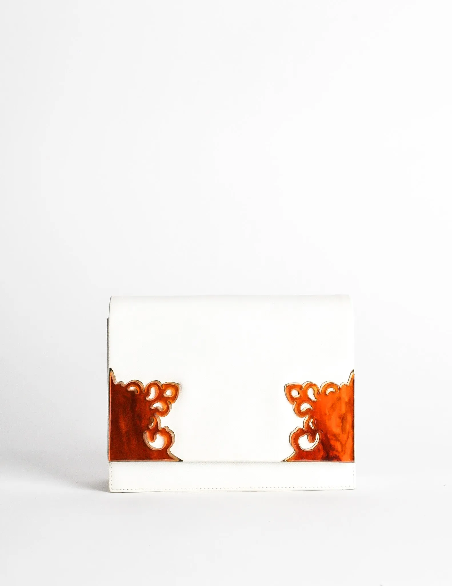 Valentino Vintage White Clutch Bag