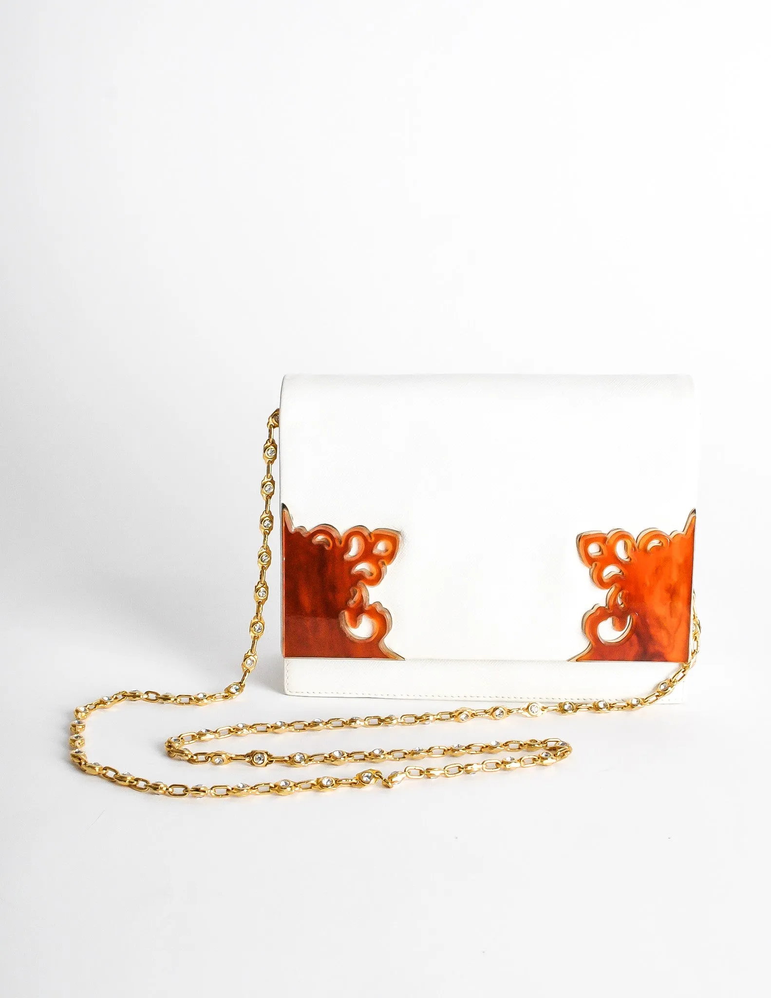 Valentino Vintage White Clutch Bag