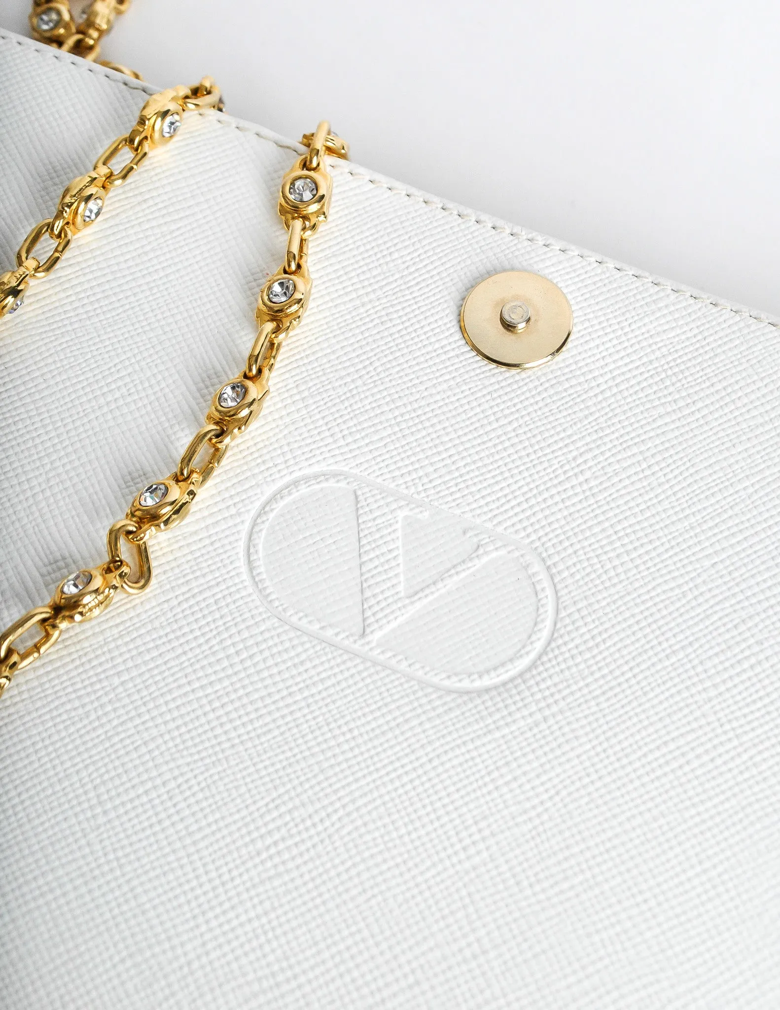 Valentino Vintage White Clutch Bag