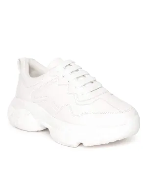 Vendoz Women Premium White Casual Shoes Sports Shoes Sneakers