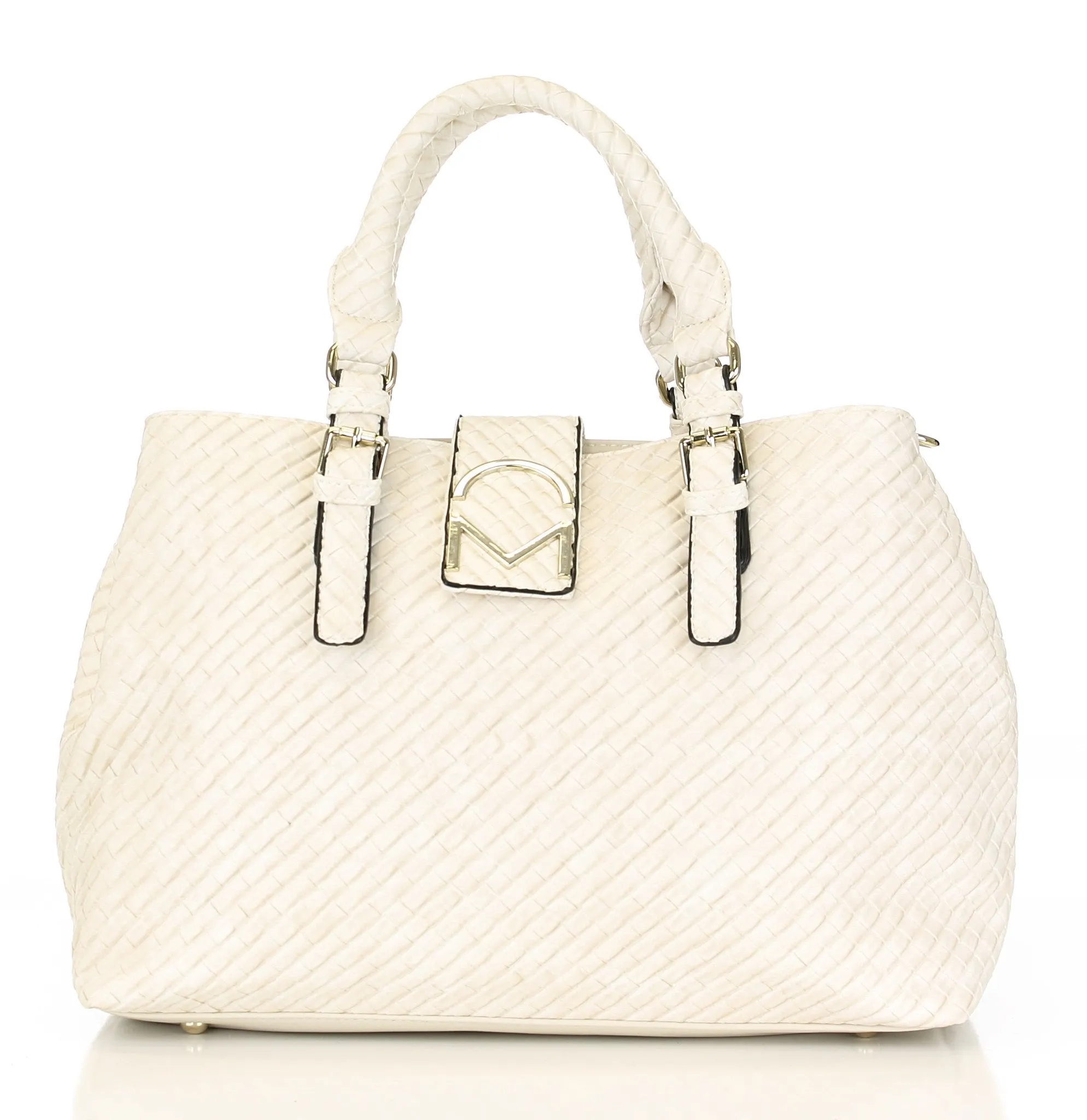 Weave Pattern Allure Satchel