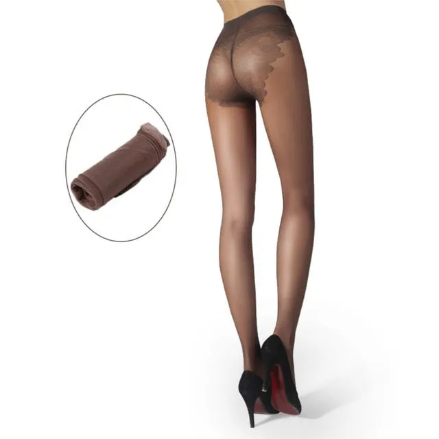 Women Ultrathin Slim New Arrive spring autumn sexy bikini butterfly cored pantyhose women black Elasticity sexy tights